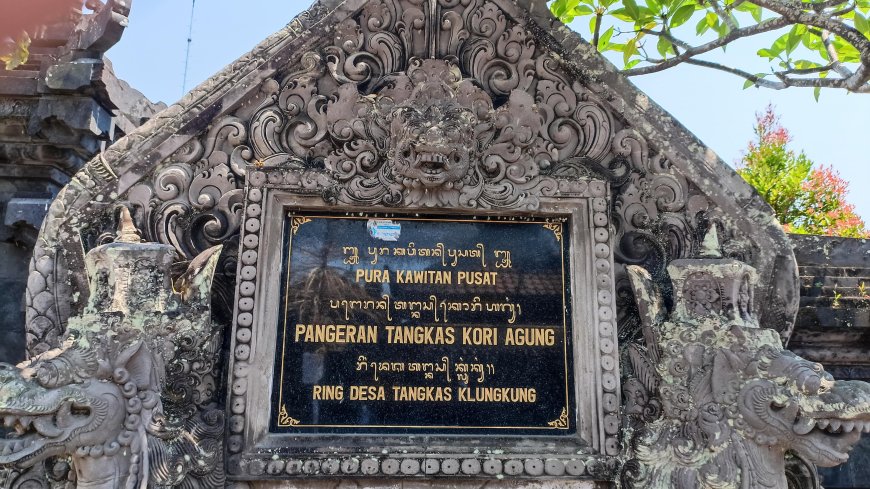 History of Pura Kawitan Pangeran Tangkas Kori Agung: Interpreting the Beauty of Balinese Architecture