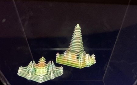 Augmented Reality Ulun Danu Beratan Temple and Tanah Lot Temple with Hologram Markers