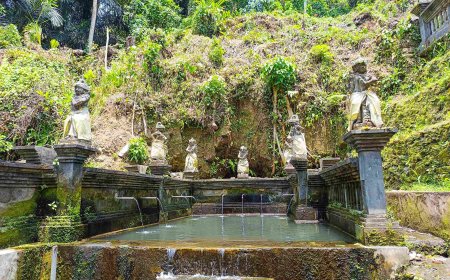 Pancoran Taman Beji Cengana: Ritual Kesembuhan dan Perlindungan Lima Bidadari Cantik