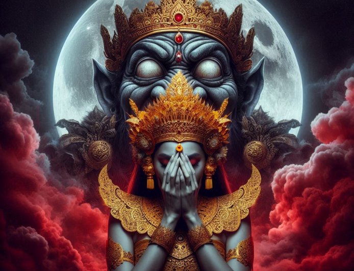 Kala Rau dan Dewi Ratih: Cinta yang Ditolak dan Asal Usul Gerhana Bulan