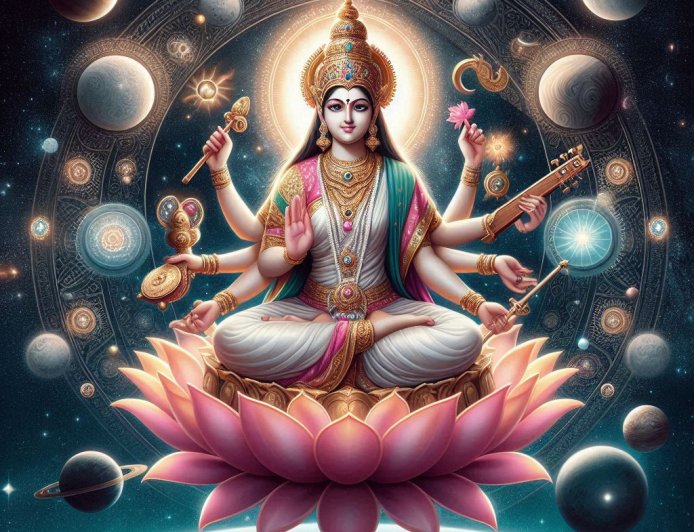 The Legend Of Goddess Saraswati And The Creation Of The Universe