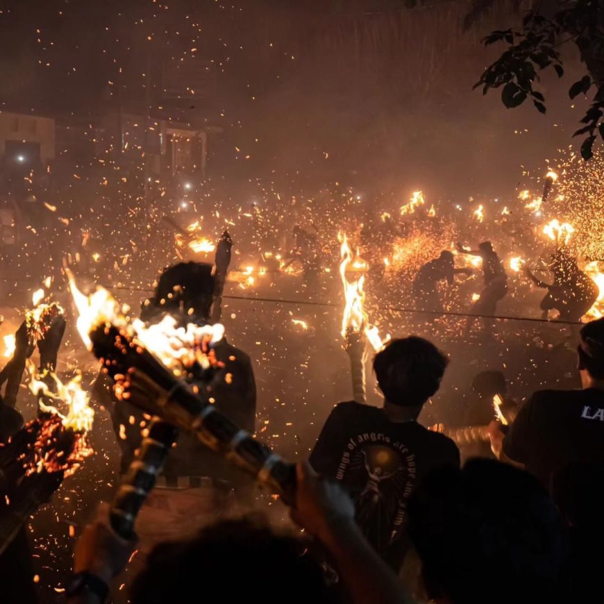 Ter-teran: The Sacred Fire War in Jasri Village, a Thrilling Ritual to Ward Off Misfortune