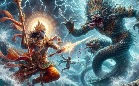 Kisah tentang Amukan Detya Matsya Baerawa dan Perjalanan Suci Bima