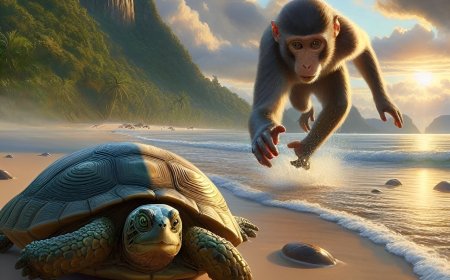 I Lutung Masawitra Teken I Kakua : Ujian Monyet Atas Kesaktian Kura-Kura