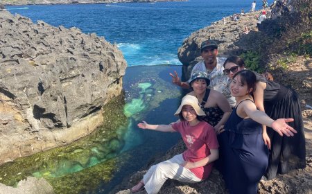 Angel's Billabong : Kolam Pasang Surut Berupa Cekungan Batu Karang di Tepi laut Nusa Penida