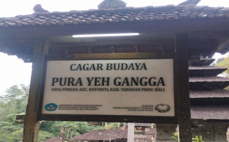Pura Yeh Gangga: Traces of 14th-Century Civilization and a Symbol of Sacredness on the River Cliff