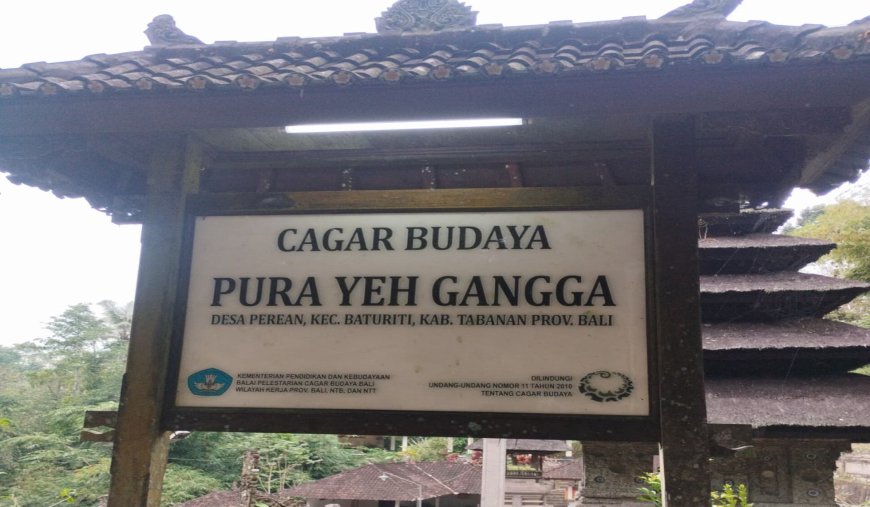 Pura Yeh Gangga: Traces of 14th-Century Civilization and a Symbol of Sacredness on the River Cliff