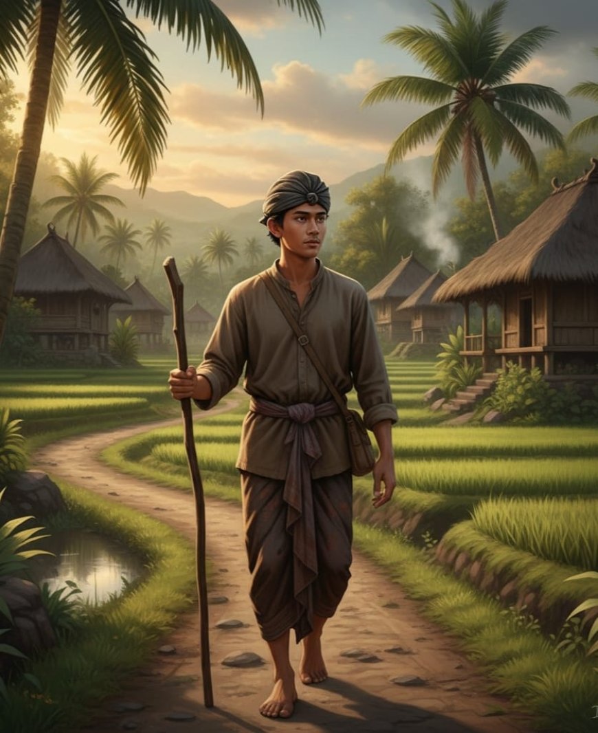 AI Illustration of Dalem Ketut Ngulesir Located in Pandak Village (Source: Personal Collection)