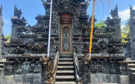 The Sacred Kerug Stone at Pura Pegonjongan: A Sign of Rain and the Prayers of Traders