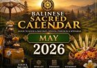 Balinese Sacred Calendar May 2026