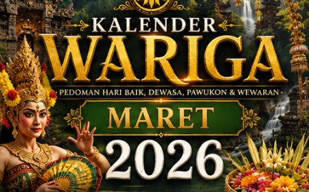 Kalender Wariga Bali Maret 2026