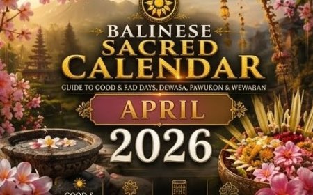 Balinese Sacred Calendar April 2026