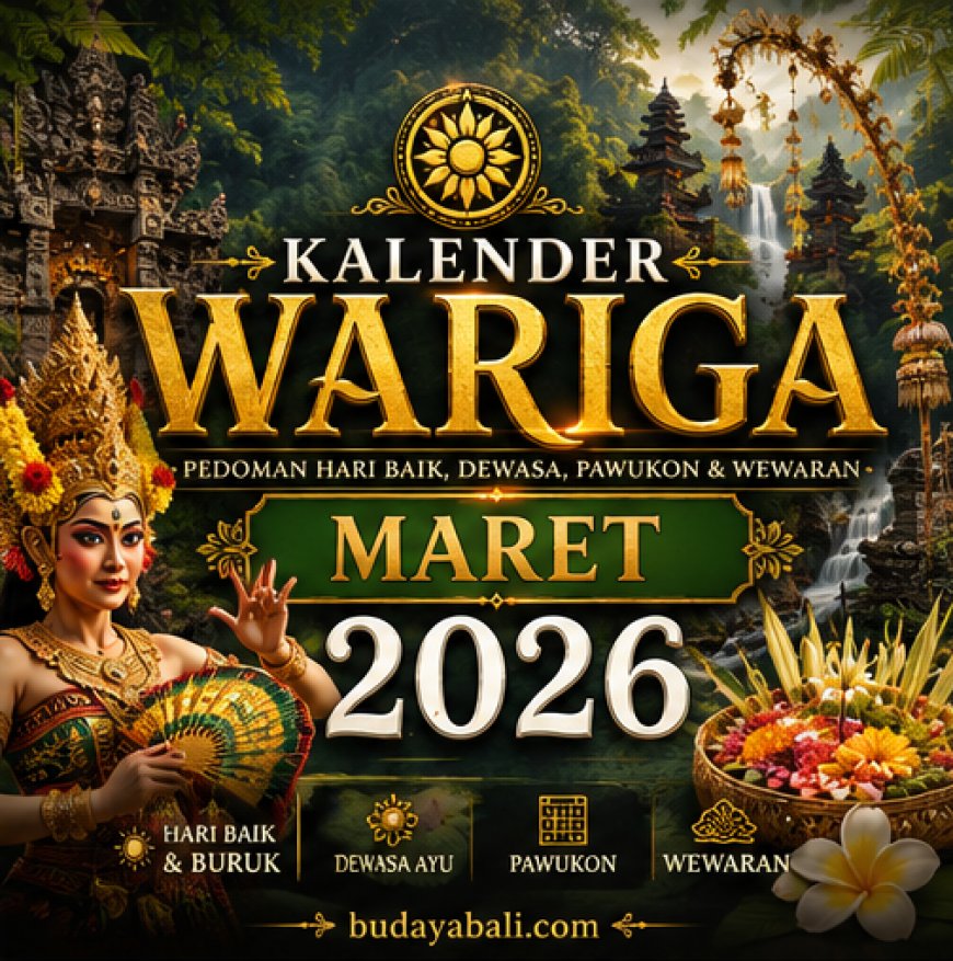 Kalender Wariga Bali Maret 2026