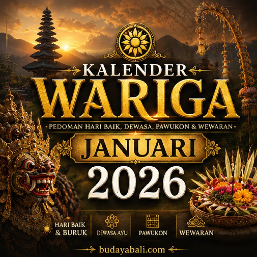 Kalender Wariga Bali Januari 2026