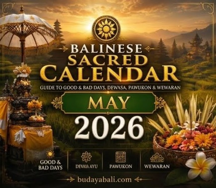 Balinese Sacred Calendar May 2026