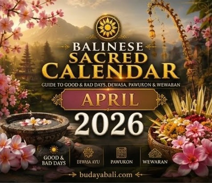 Balinese Sacred Calendar April 2026