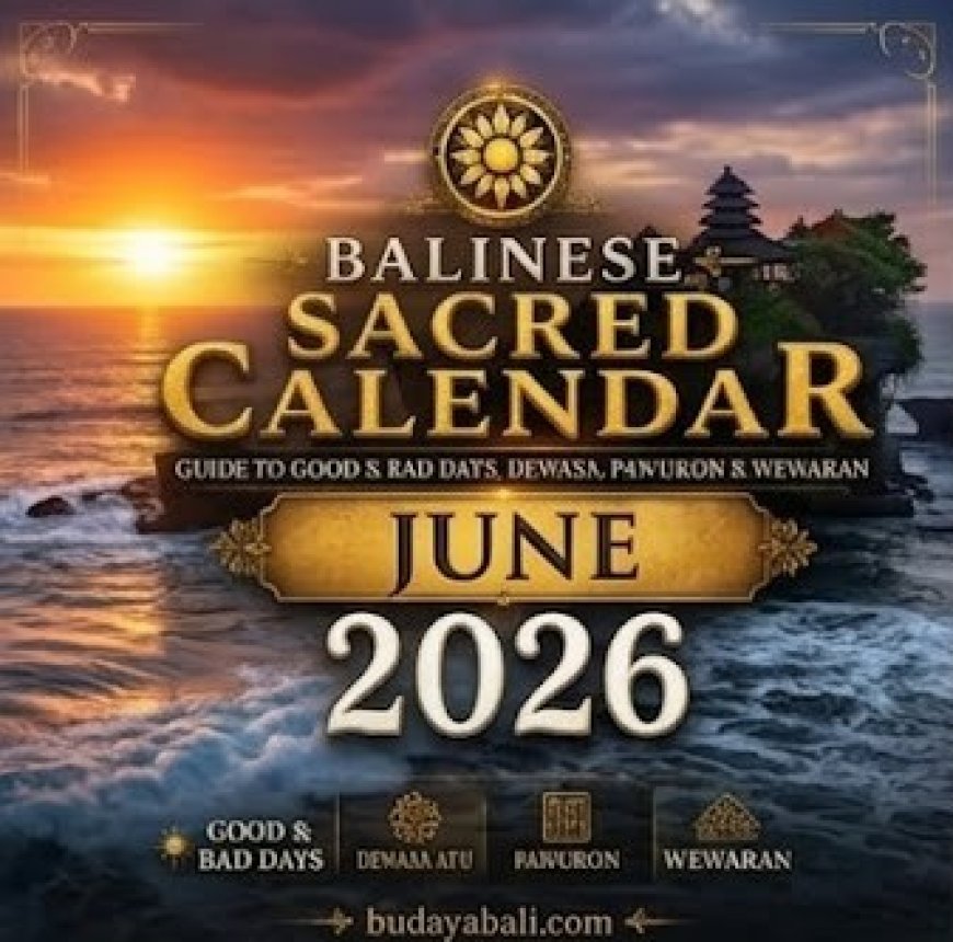 Balinese Sacred Calendar June 2026
