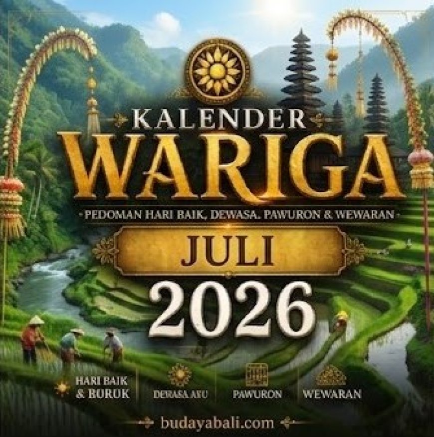 Kalender Wariga Bali Juli 2026