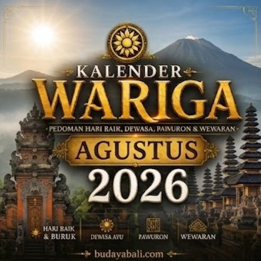 Kalender Wariga Bali Agustus 2026